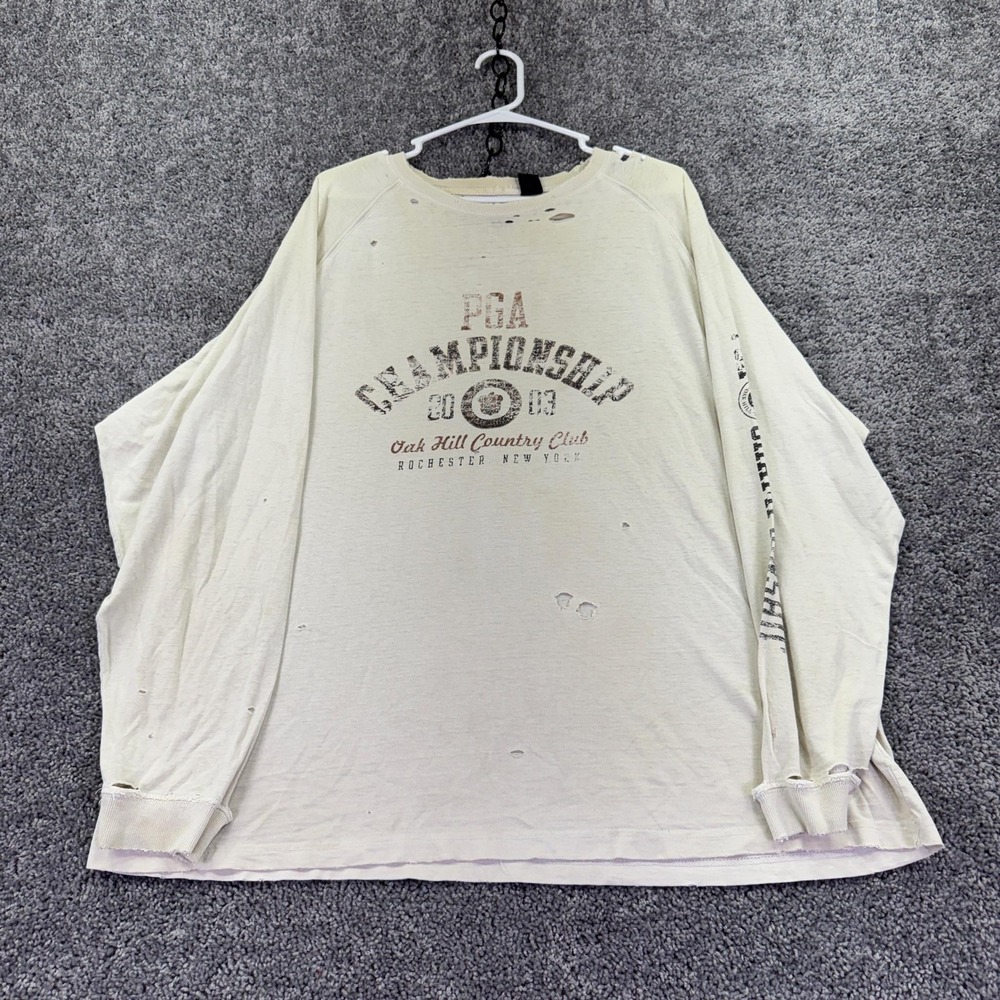 PGA Championship Shirt Mens XL White Golf Long Sleeve Gear For Sports 2013